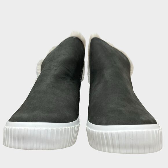 Timberland Fur-Lined Chelsea Boots 7 Grey Leather Pull On Nubuck Winter - Picture 2 of 11